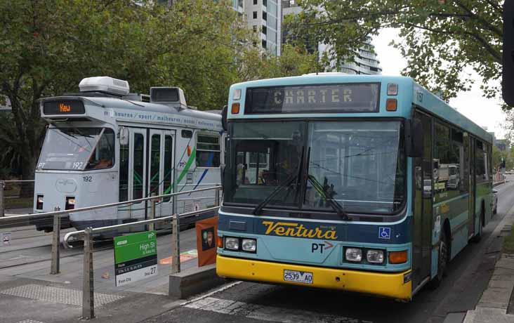 Ventura Scania L113CRL Volgren CR221L 1157 & Yarra Tram Z3 192